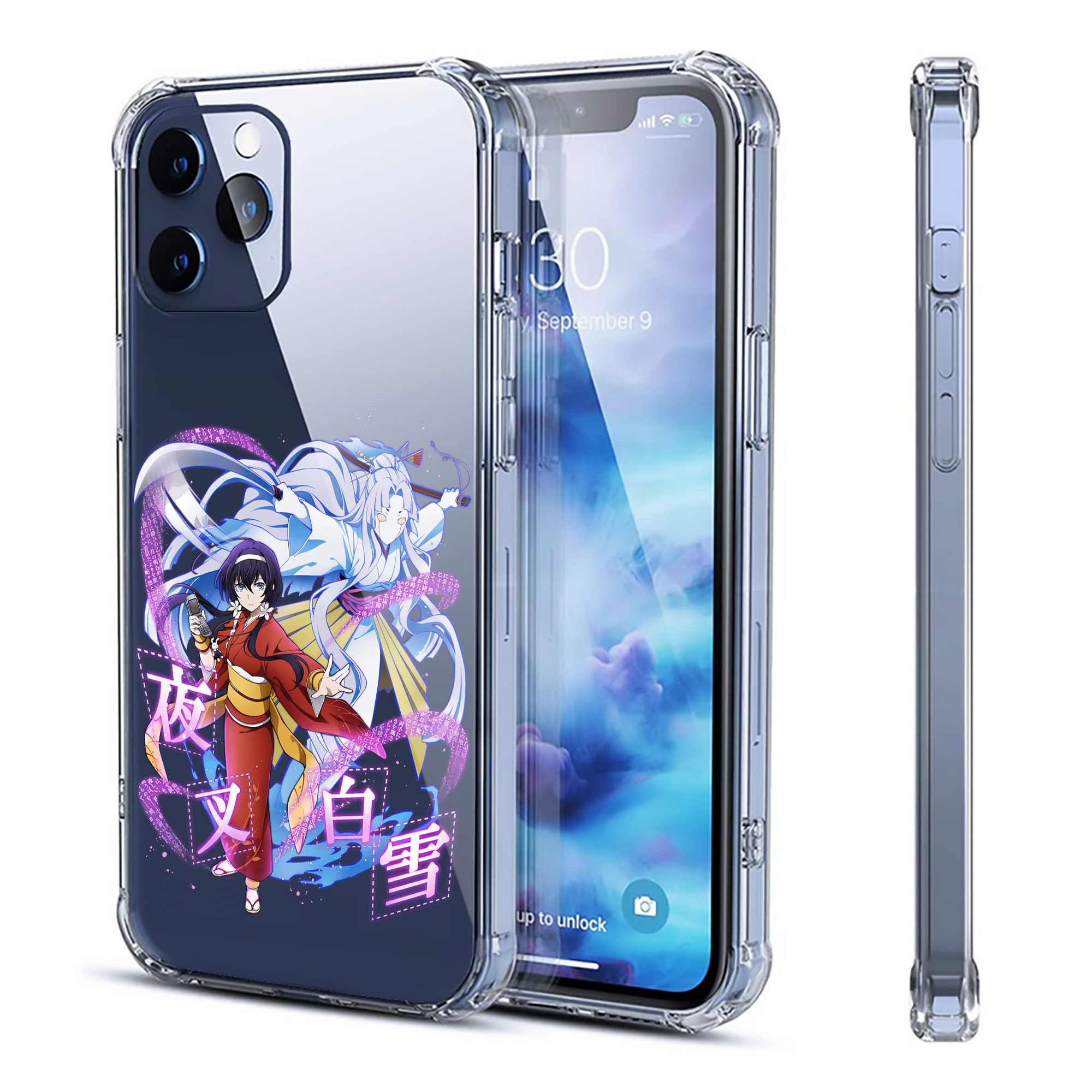 （画像用） 文豪ストレイドッグス Bungo Stray Dogs 【iPhone 12シリーズ対応】透明スマホケース（クリアソフトケース）